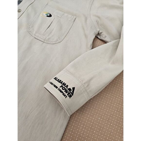 Mossy Oak Button Down Hunting Shirt Beige Men's Size Large Long Sleeve - Picture 14 of 16